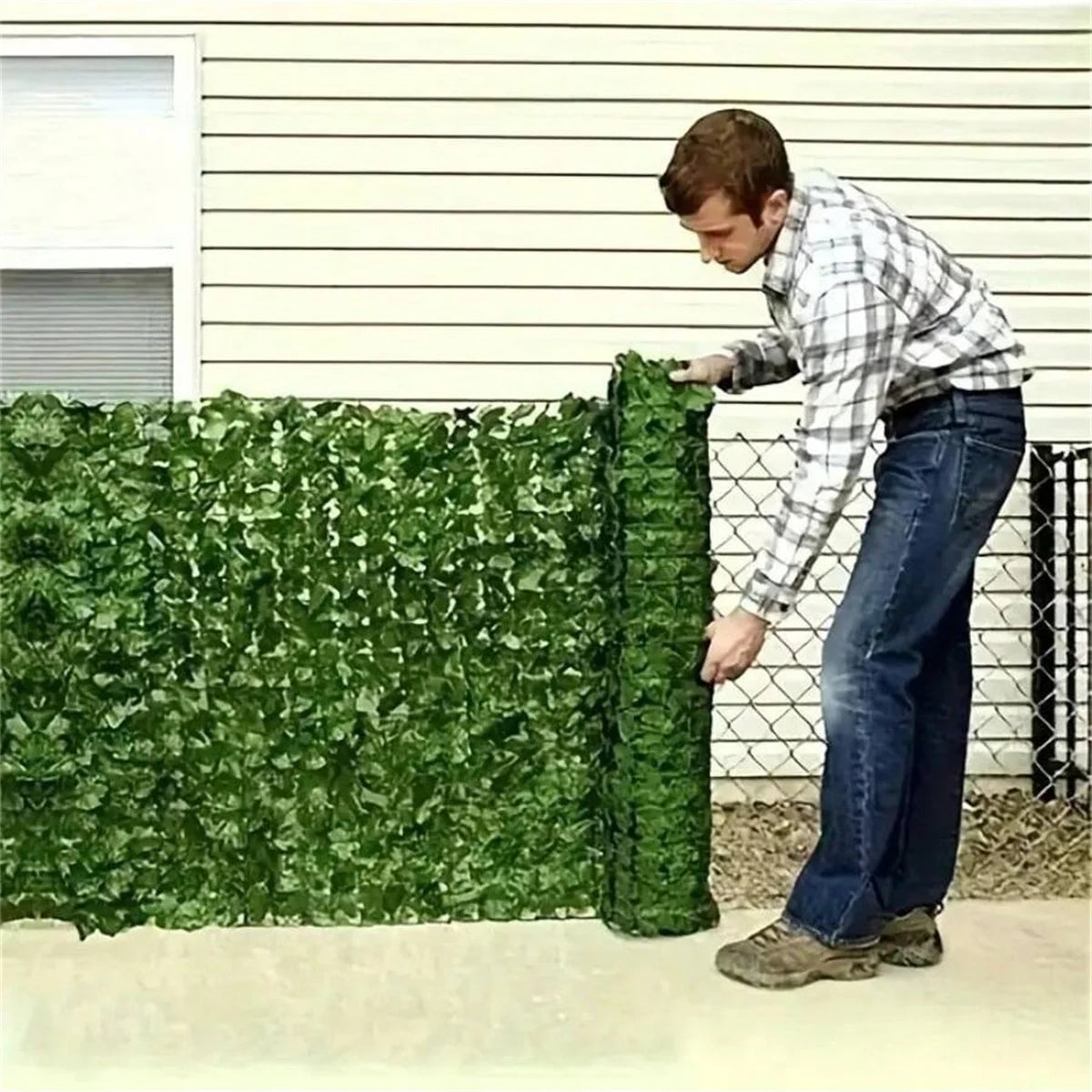 Artificial Ivy Privacy Fence Wall Screen UV Resistant