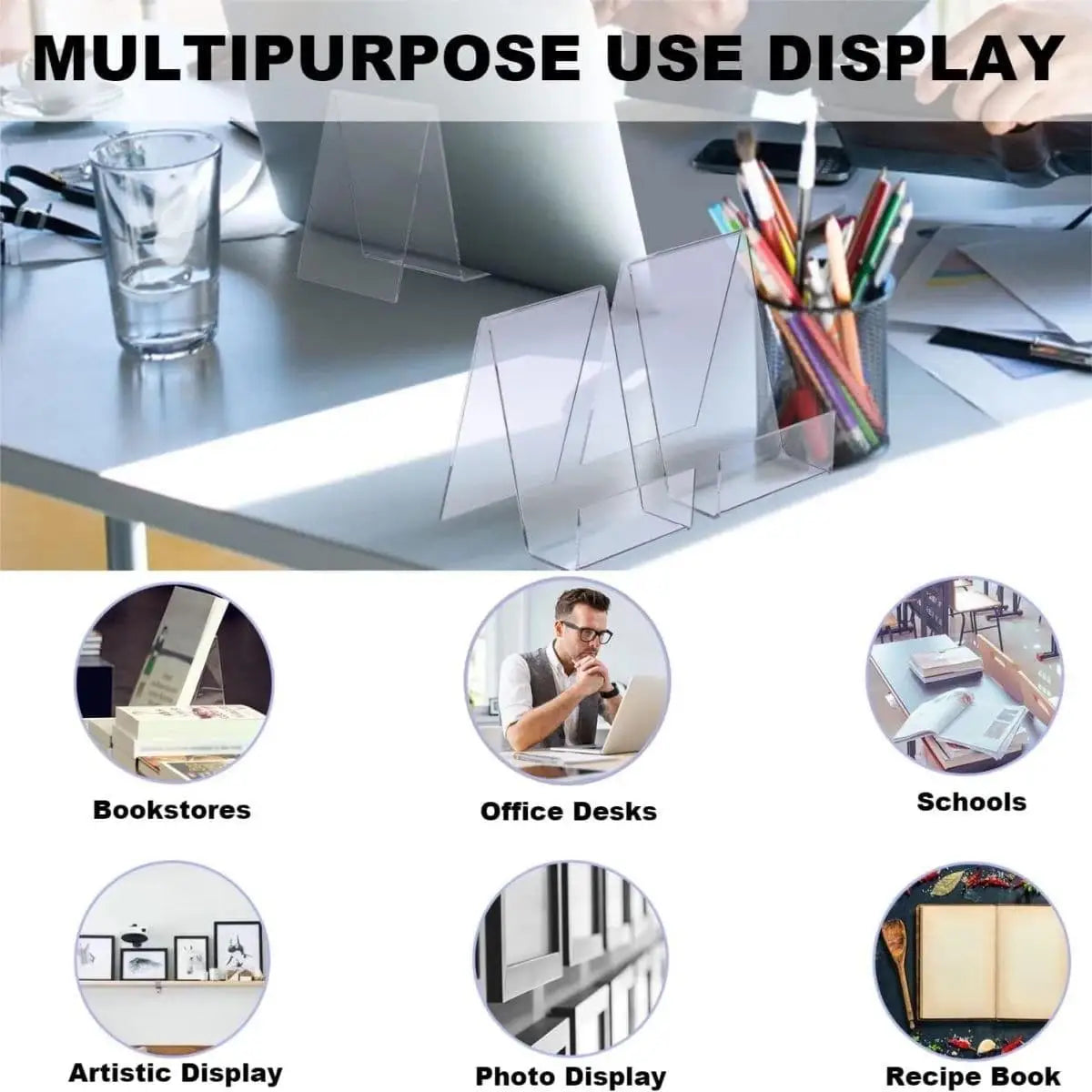 Clear Acrylic Display Book Stand