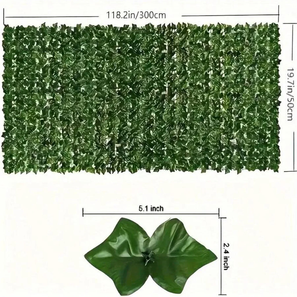 Artificial Ivy Privacy Fence Wall Screen UV Resistant