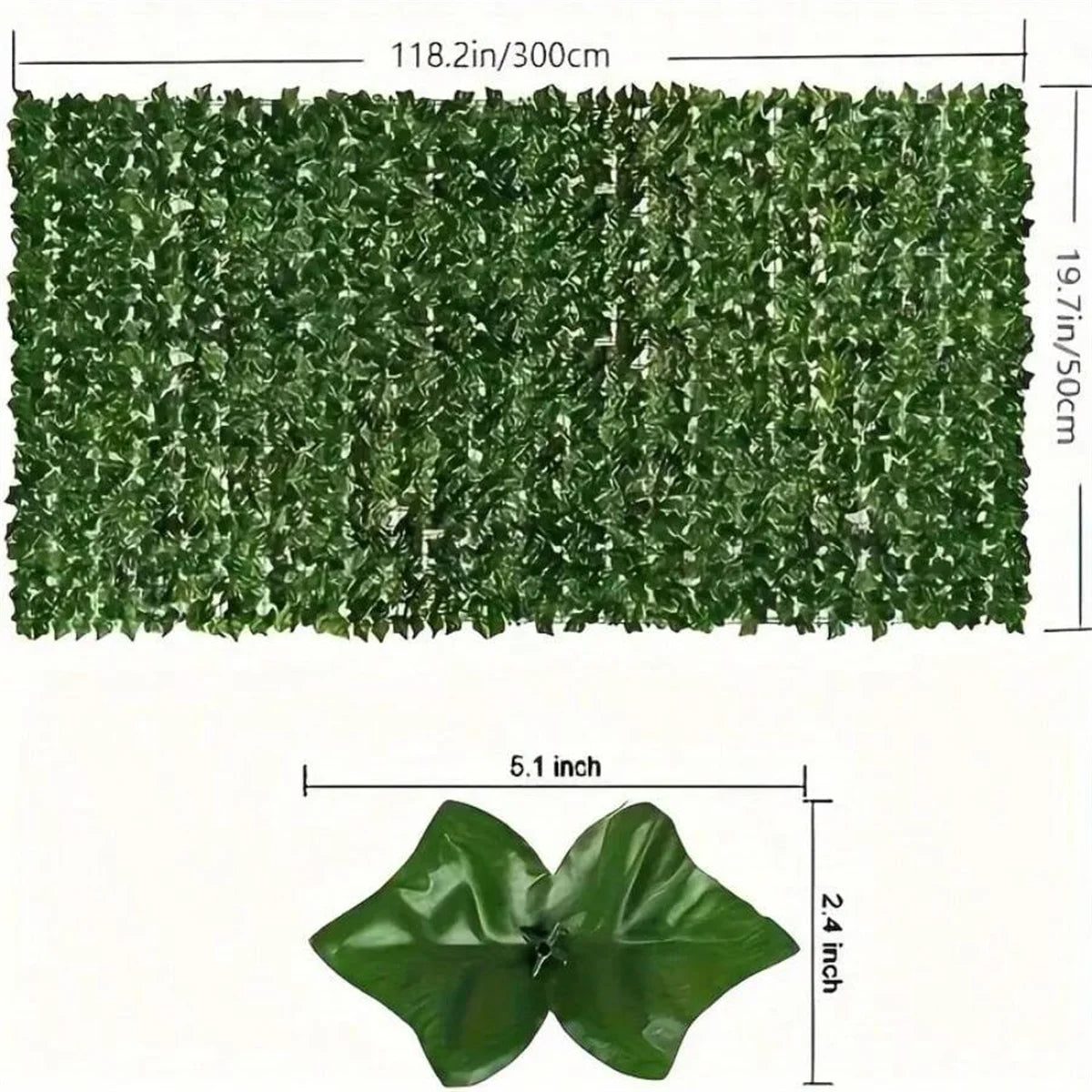 Artificial Ivy Privacy Fence Wall Screen UV Resistant