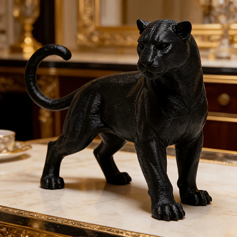 1 Piece of Sturdy Black Panther Statue