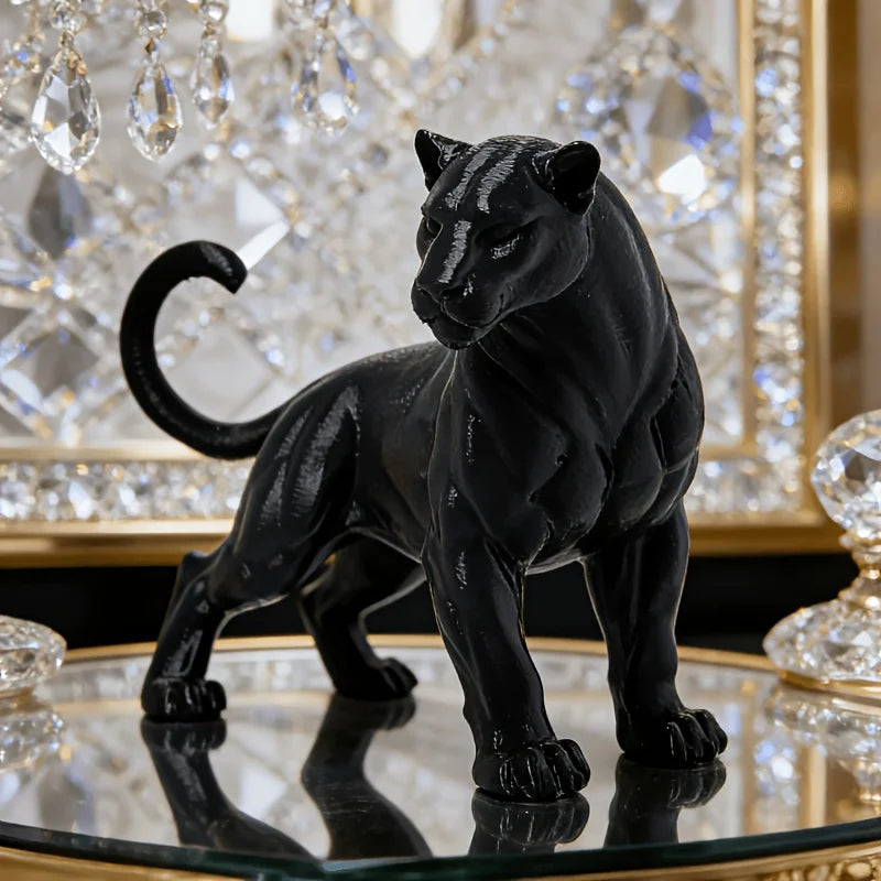1 Piece of Sturdy Black Panther Statue