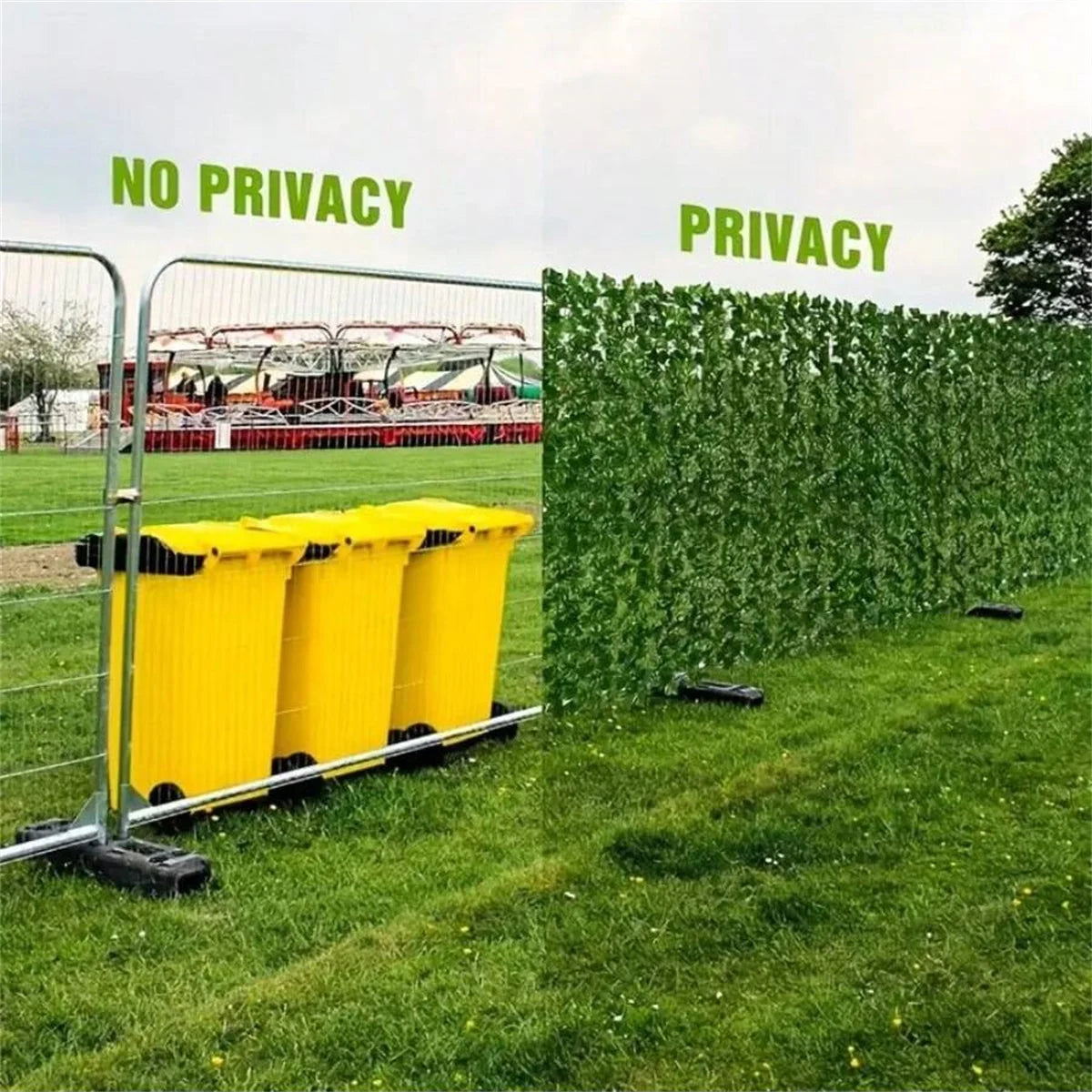 Artificial Ivy Privacy Fence Wall Screen UV Resistant