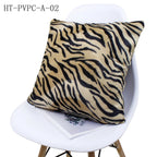 Faux Fur Leopard Print Pillow Case