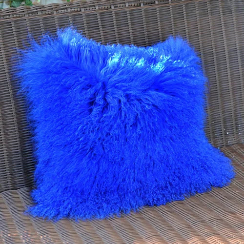 Genuine Mongolian Lamb Fur Cushion Cover