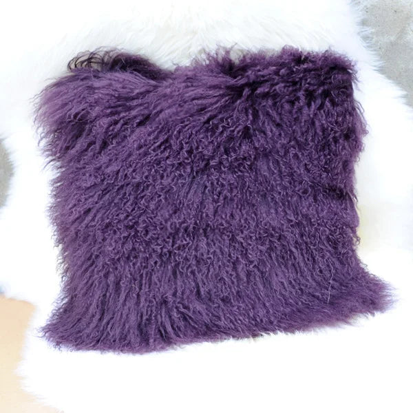 Genuine Mongolian Lamb Fur Cushion Cover