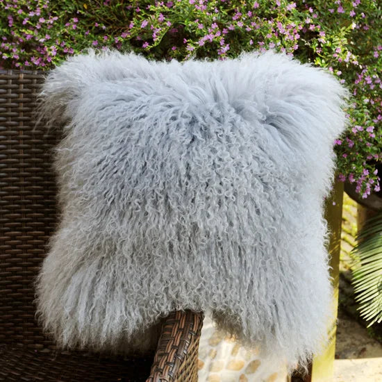 Genuine Mongolian Lamb Fur Cushion Cover