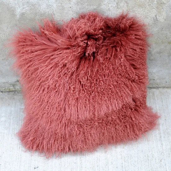 Genuine Mongolian Lamb Fur Cushion Cover