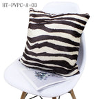 Faux Fur Leopard Print Pillow Case