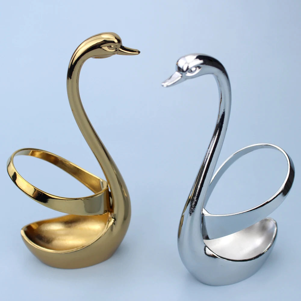 Popular Swan Shape Zinc Alloy Cutlery Holder