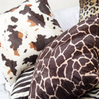 Faux Fur Leopard Print Pillow Case