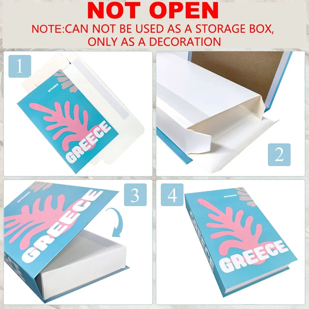 Coffee Lover Open Fake Book Storage Box