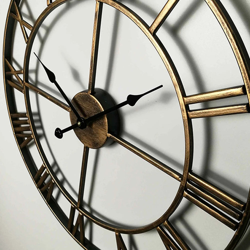 60CM Large 3D Wall Clocks Roman Numerals