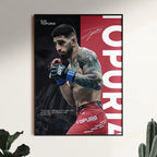 Famous Boxing Legends Poster UFC Inspirational ILIA TOPURIA Canvas Print