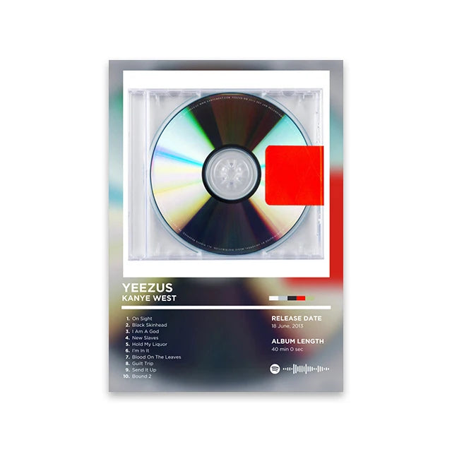 Rapper Album Cover Retro Poster Music Canvas Wall Art Print