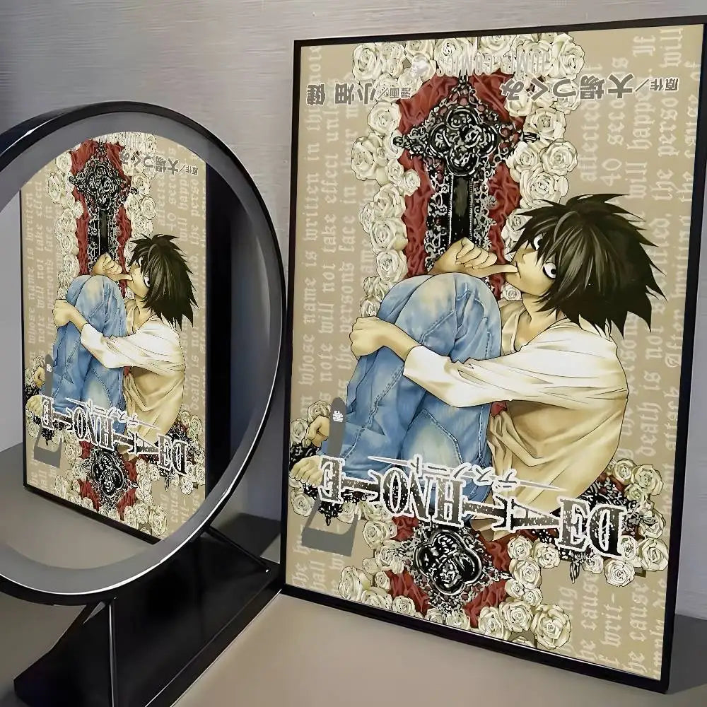 1pc Anime Death Note Classic Vintage poster art HD canvas