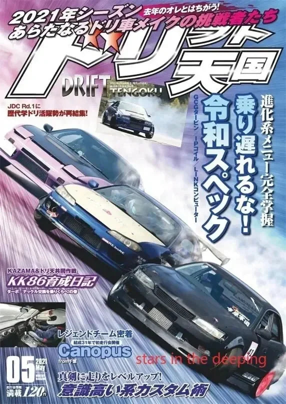 Vintage Japanese Racing Cars Magazine Cover Canvas Painting Art Poster Wall Decor