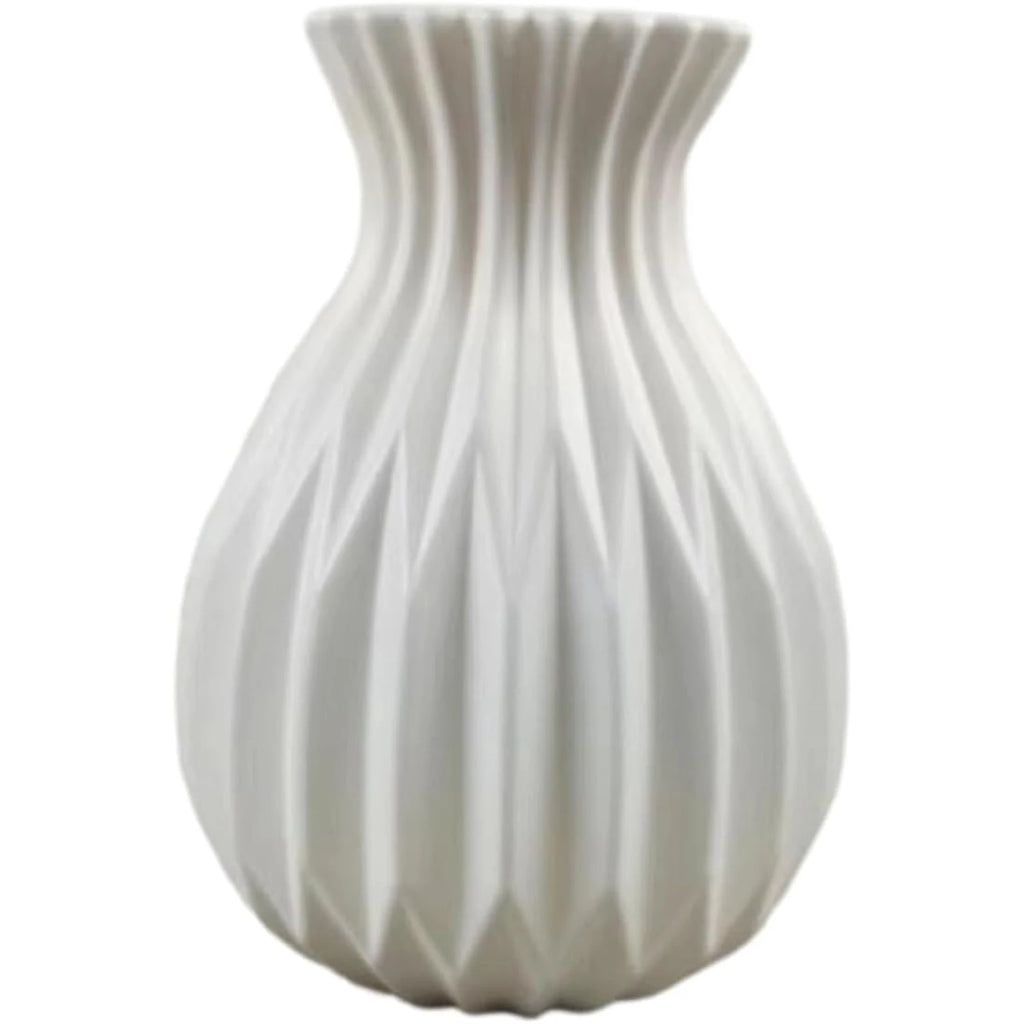 1PC Plastic Vases White Imitation Ceramic Flower Pot