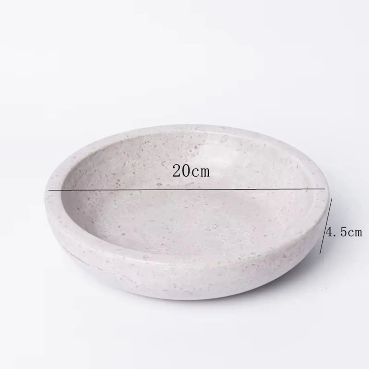 Travertine Stone Fruit Bowl Tray