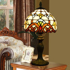 European Style Table Lamp Stained Glass Reading Light