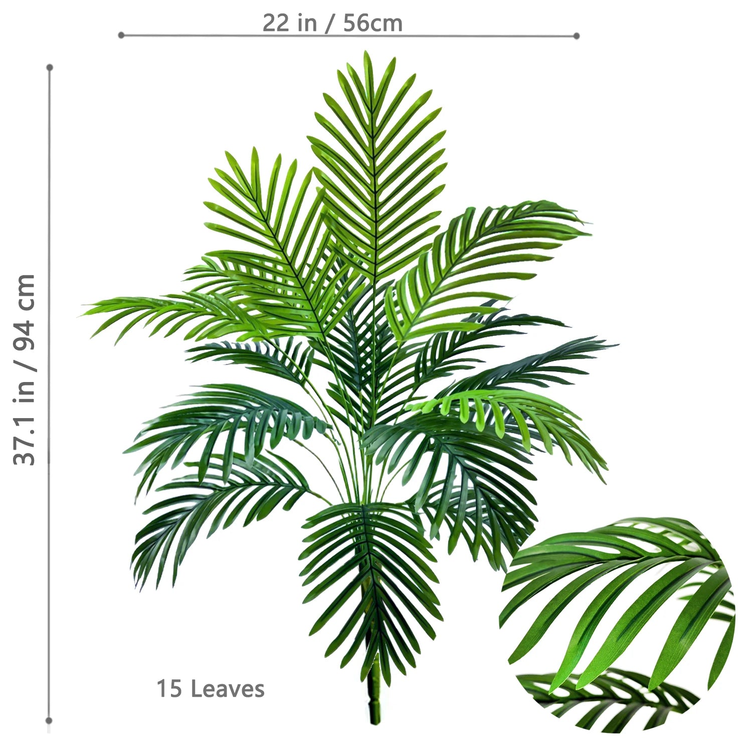 Large Artificial Palm Tree Tropical Fake Plant