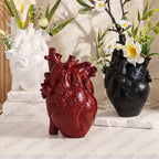 Heart-shaped Resin Vase for Flower Arrangement