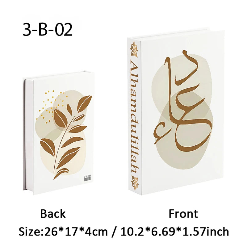 Islamic Mosque Luxury Fake Book Storage Box