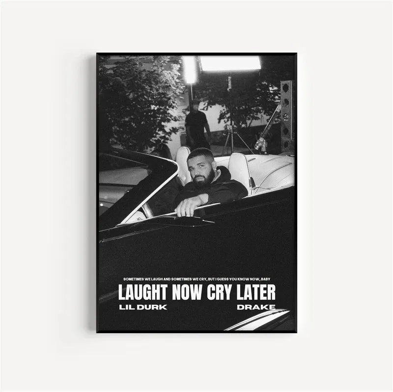 Black and White Drake Concert Cover Poster