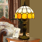 European Style Table Lamp Stained Glass Reading Light