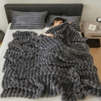 throw Blanket for Bed - 250GSM Soft & Warm Fluffy Blanket