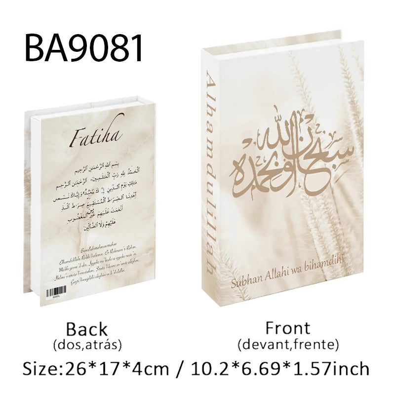 Islamic Mosque Luxury Fake Book Storage Box