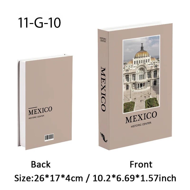 Fashion Paris Milan Luxe Fake book Decorative Books Storage Box