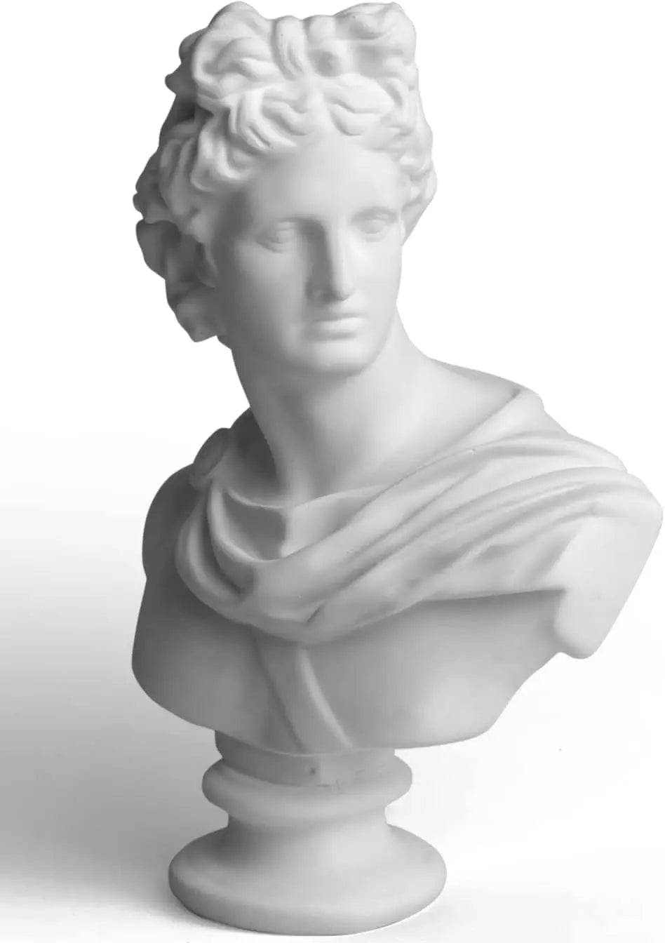 Apollo Bust Greek and Roman Mythology God of Sunlight 6 inch Resin Head Sculpture