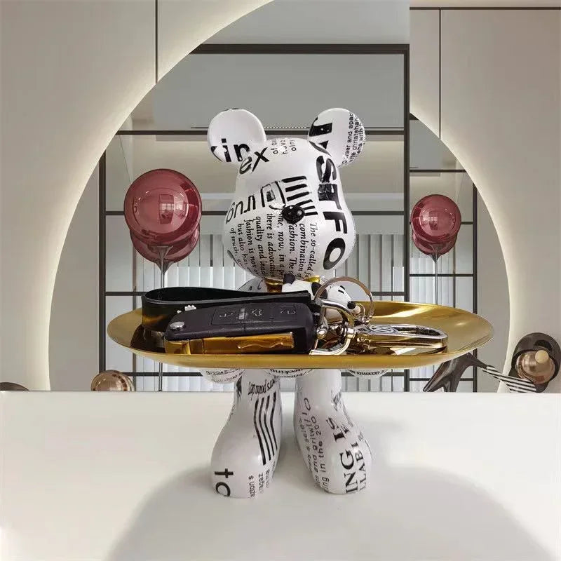 21cm Graffiti Bear Ornament Figurine
