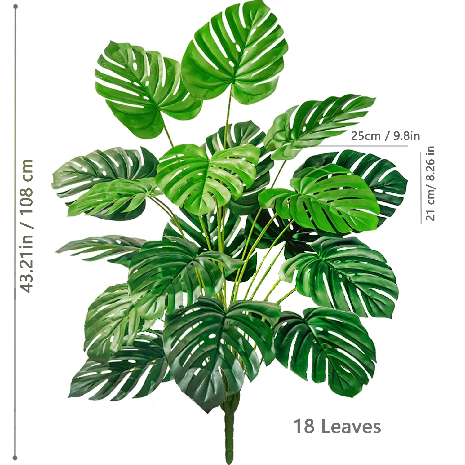 Artificial Monstera Plant Fake Palm Tree