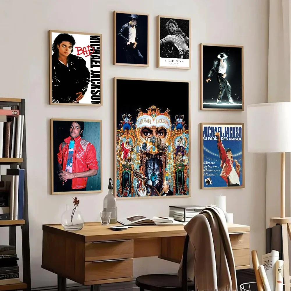 Michael Jackson Cartoon Pop Singer Wall Art, HD Canvas Print Poster