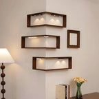 Space Saving 90 Degree Corner Wall Shelf