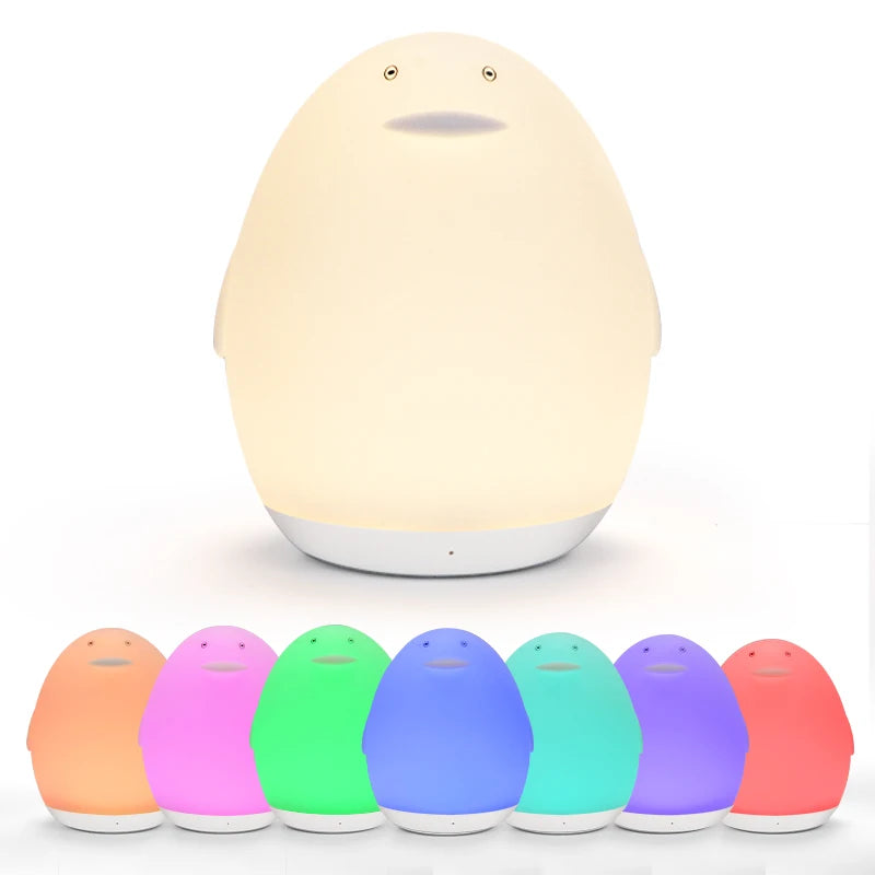 7 Color Changing Night Light RGB Remote Control Touch Dimmable Lamp