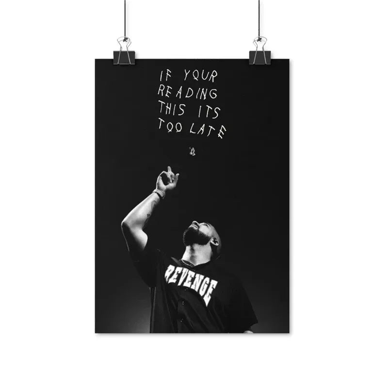 Black and White Drake Concert Cover Poster