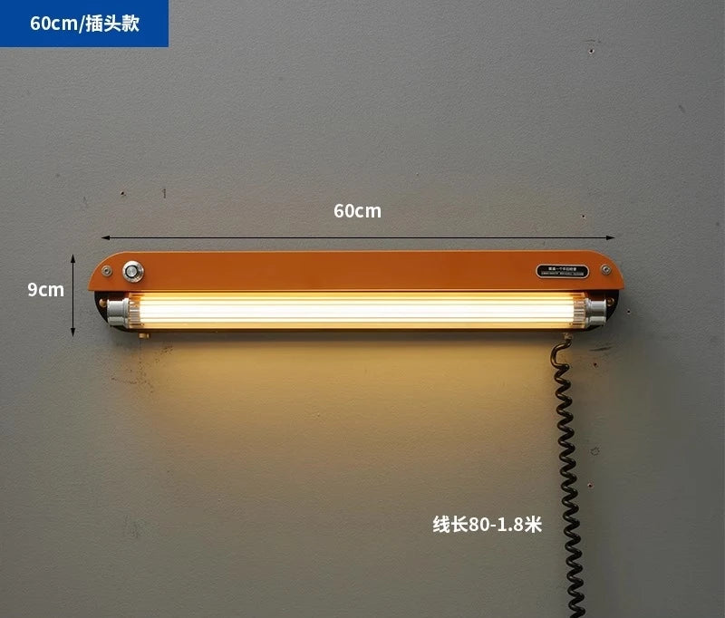 Bauhaus Retro Wall Lamp Vintage Industrial Orange Sconce lamp