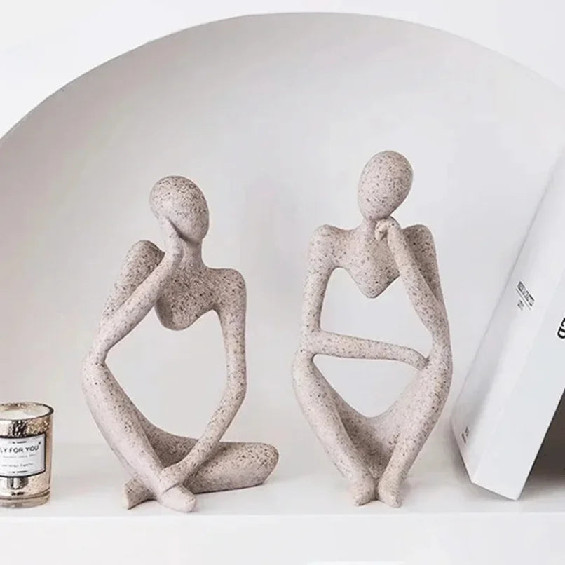 Sand color, abstract, statue, sculpture