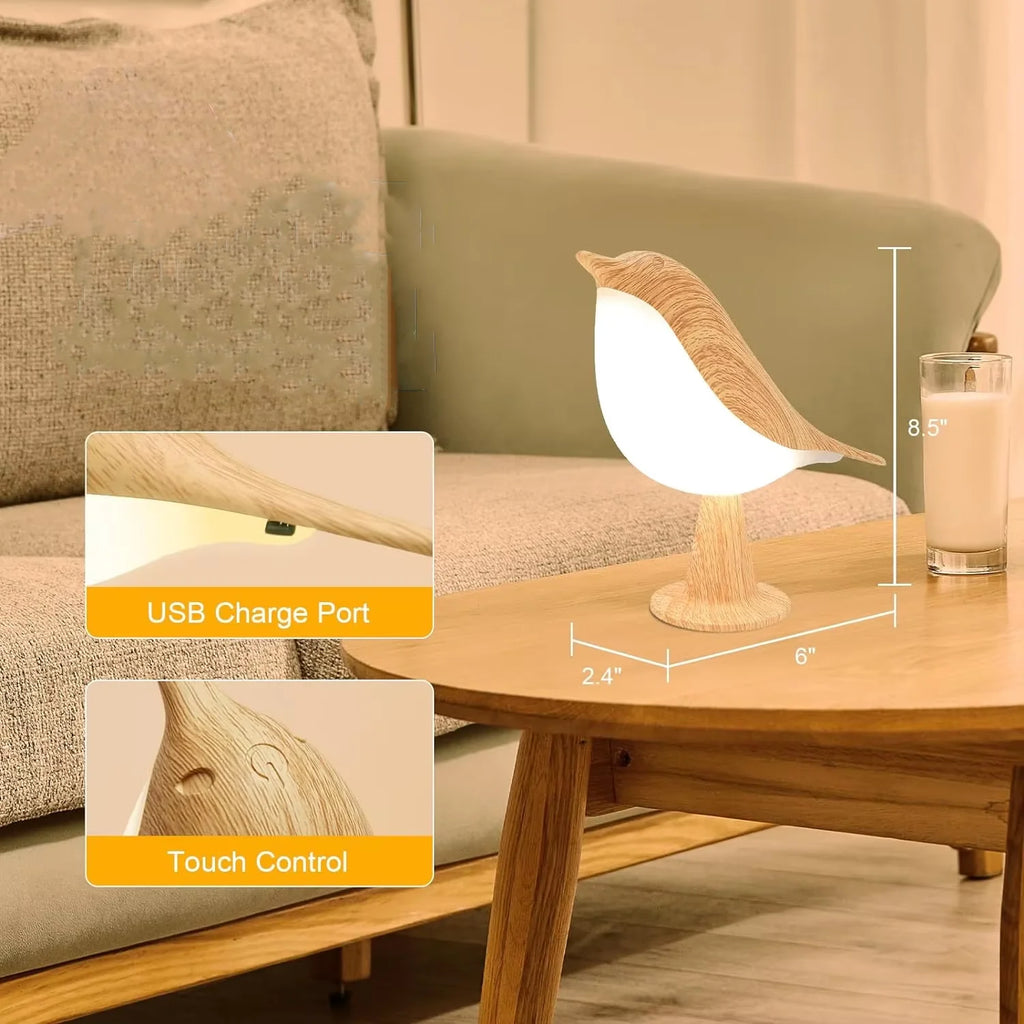 1pc LED Touch-Control Bird Lamp