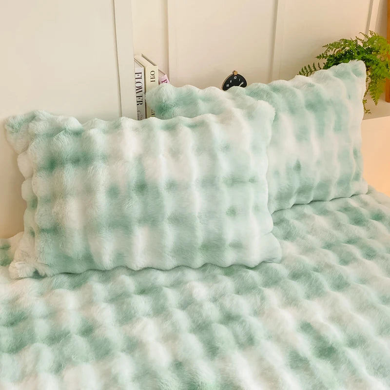 2pcs Fluffy Plush Pillowcase