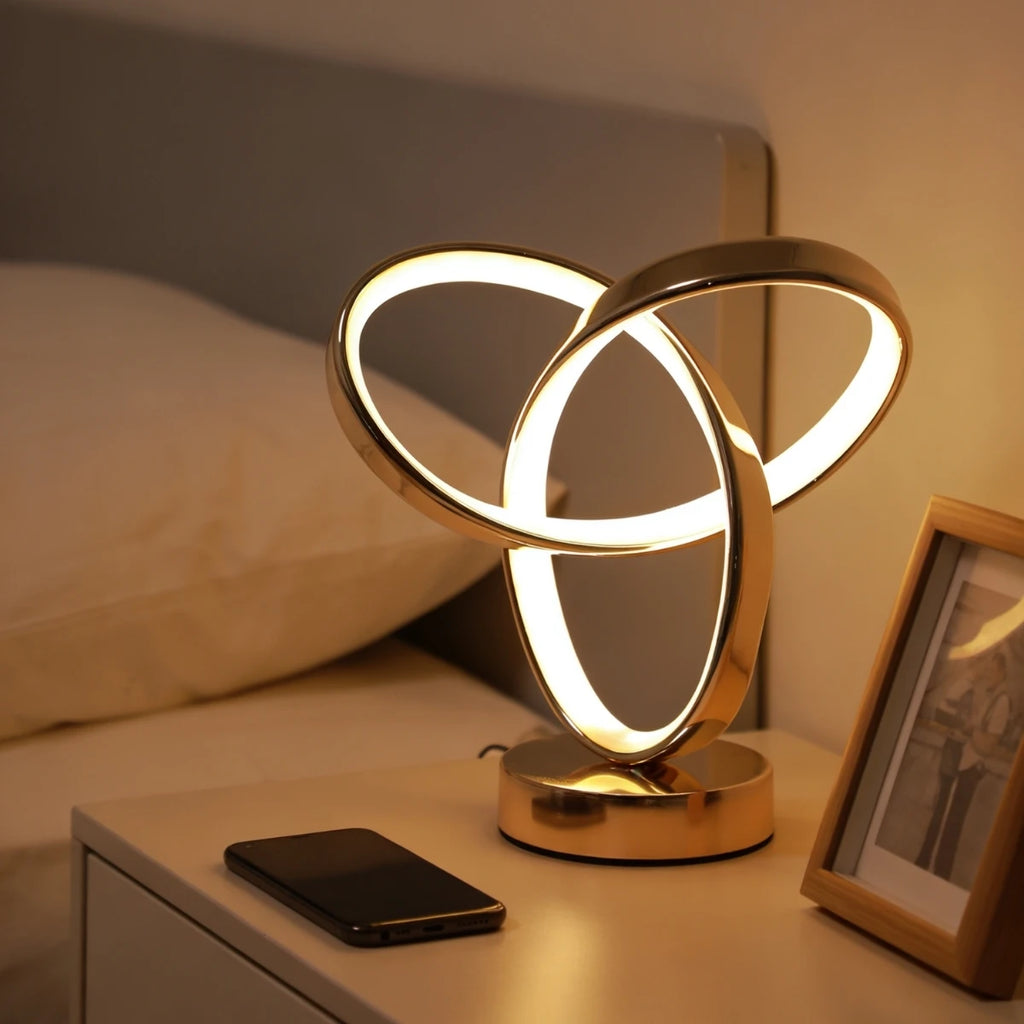 USB Creative Modern Art Desk Lamp Tri color Lighting