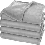 Fleece Blanket Grey Lightweight Blanket