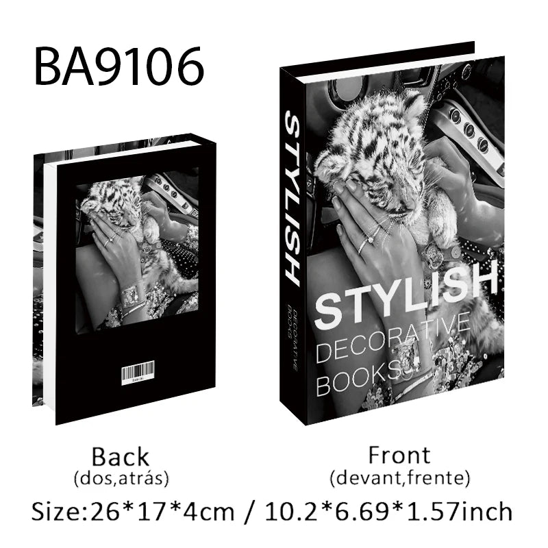 Fashion Luxury Fake Book Storage Box Perfume Decorative Books