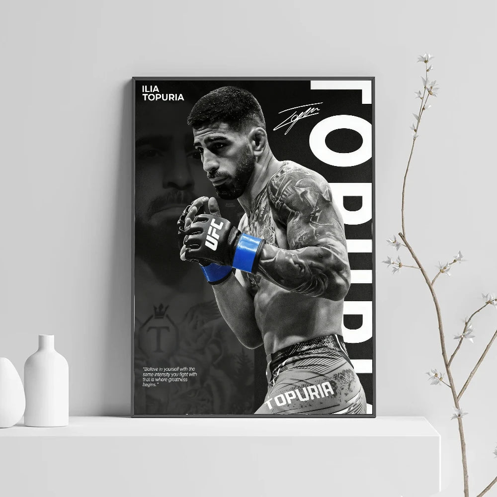 Boxing Star Canvas Wall Art Print Poster MMA Decorative Painting