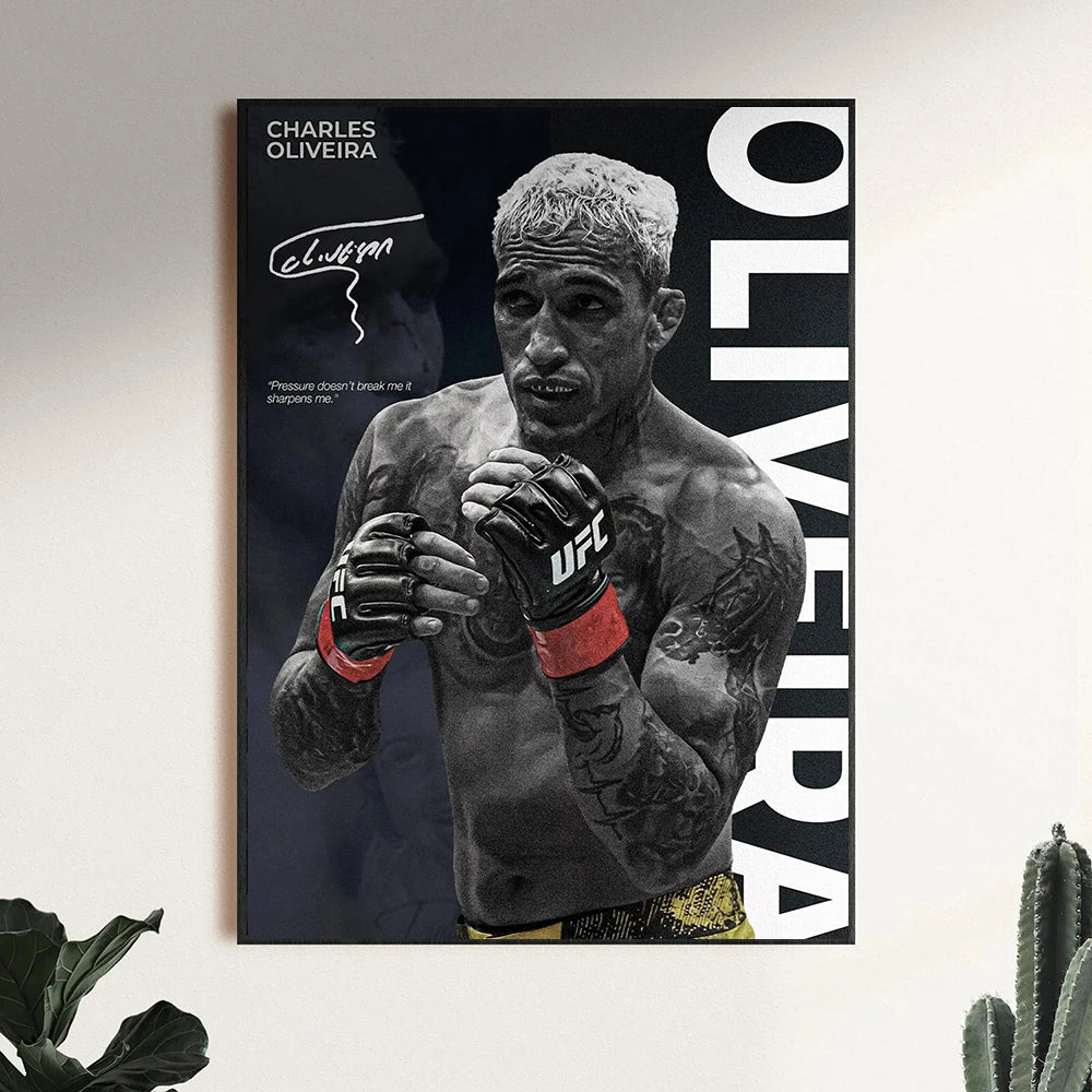 Famous Boxing Legends Poster UFC Inspirational ILIA TOPURIA Canvas Print