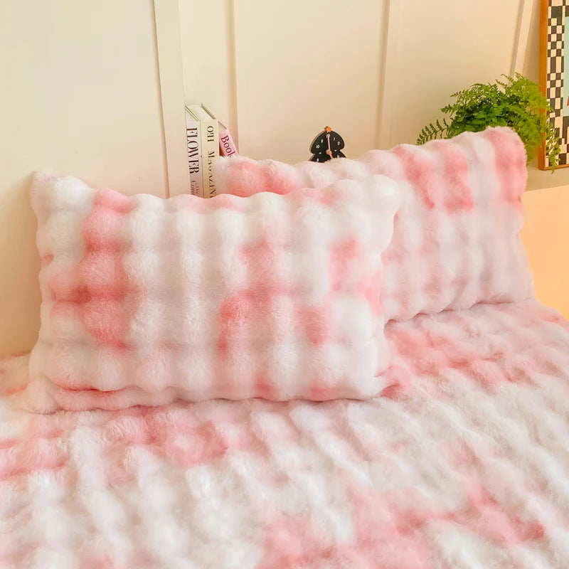 2pcs Fluffy Plush Pillowcase