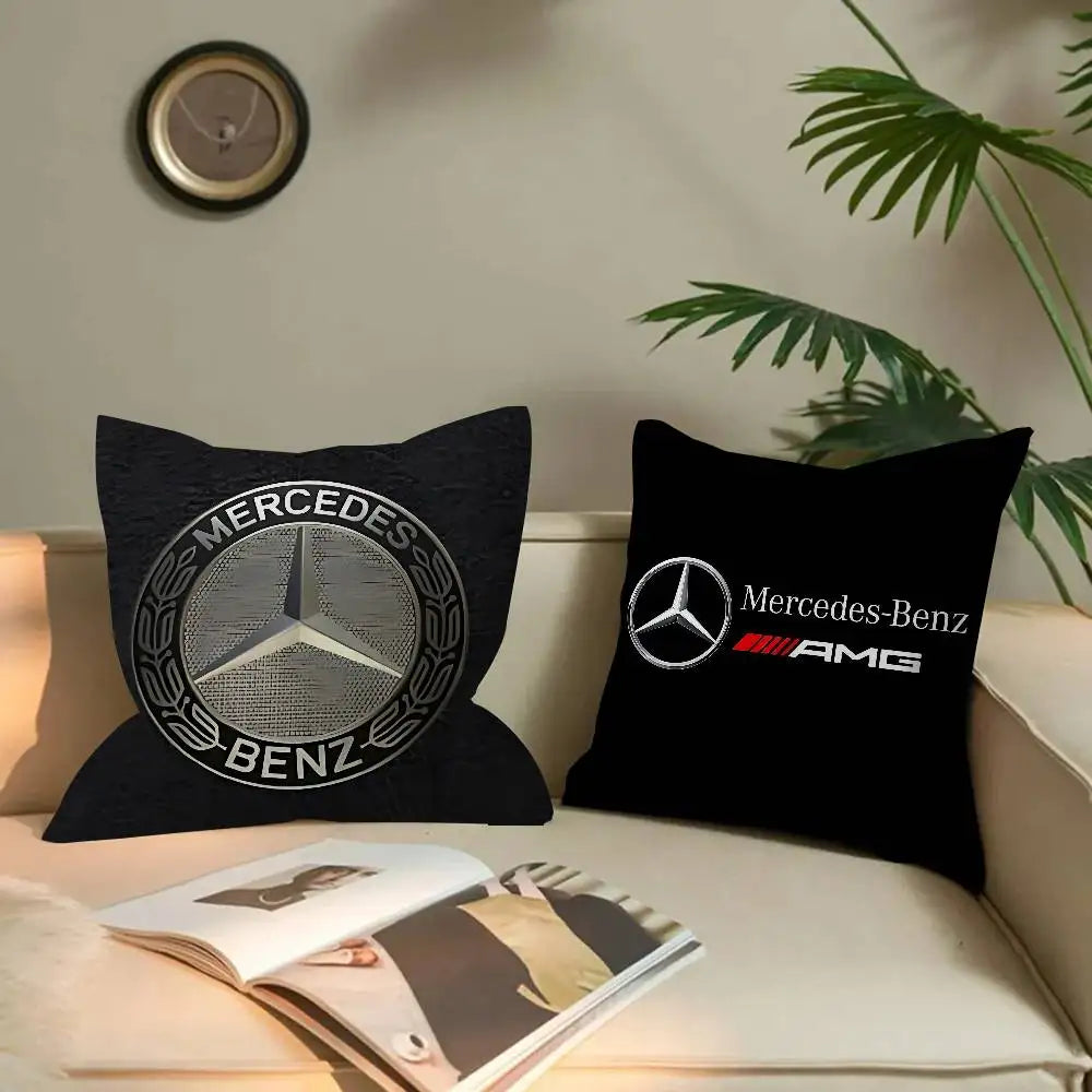 M-Mercedes-Ben-zs Logo Pillow Cover